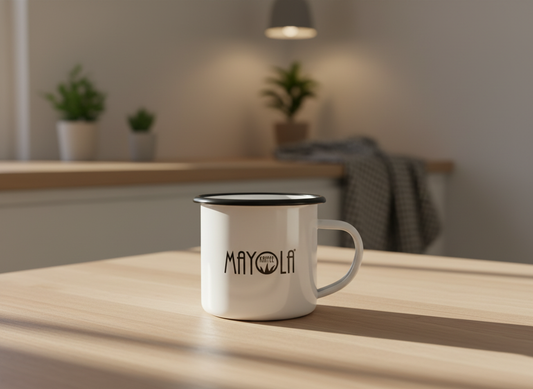 Vintage Emaille Mayola Tasse