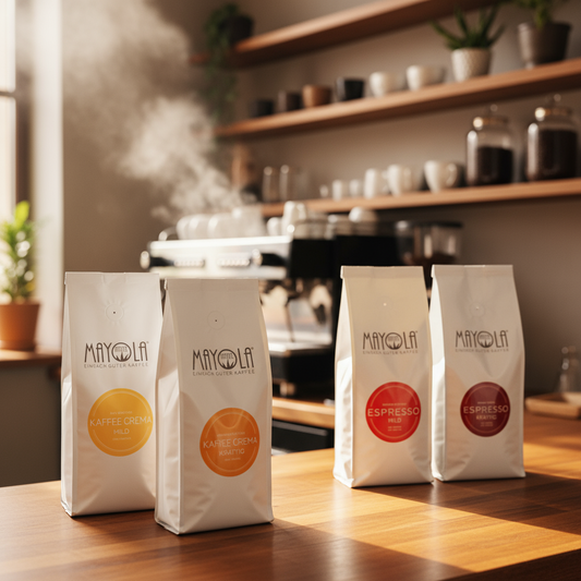 Premium-Bundle 4x250g (Probierset mit Espresso & Kaffee Crema in Kräftig & Mild)